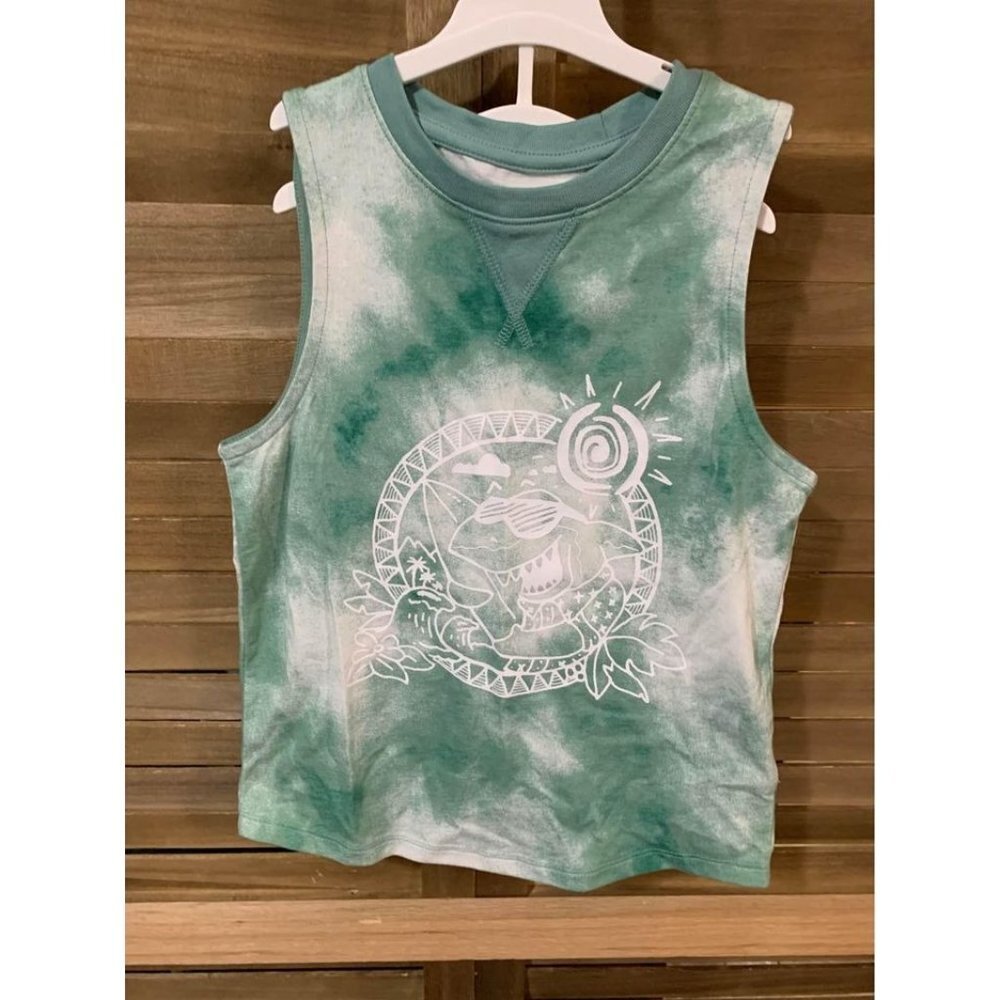 NWOT Cat & Jack Shark Tie dye Tank Top Boys Size XS (4/5)